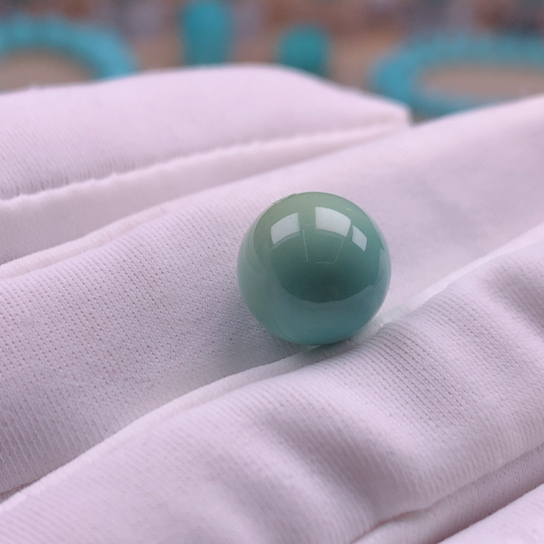 绿松石未镶嵌珠宝奇石直径10.5mm