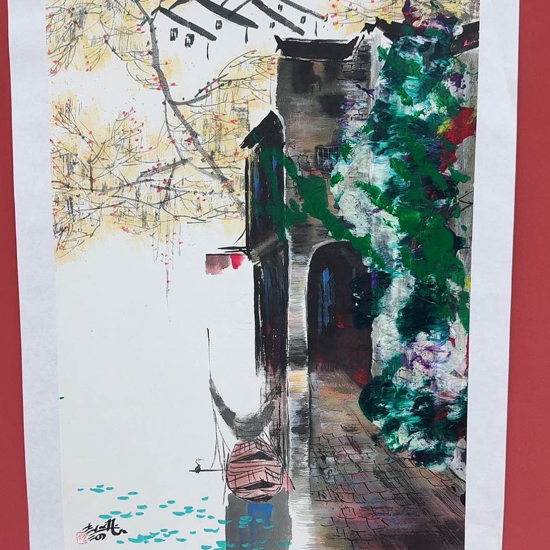 国画艺术家的作品