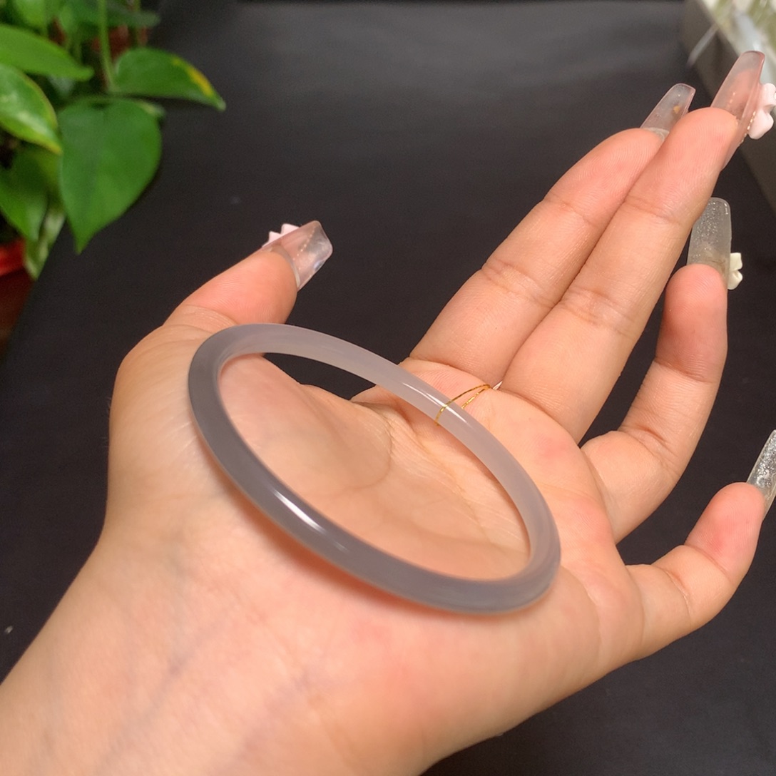 和田玉手镯未镶嵌57