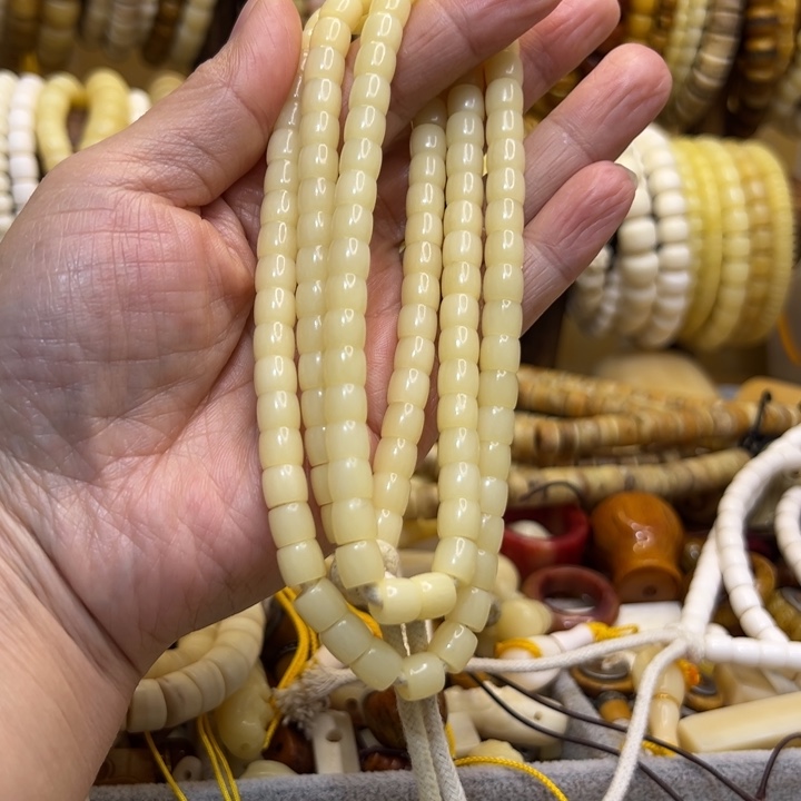 何***机手串/手链驼骨直径7直切大孔道