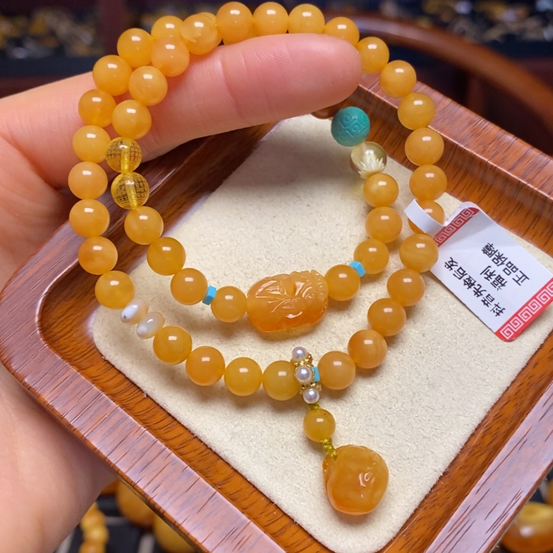 【闪购商品】蜜蜡手链未镶嵌手串