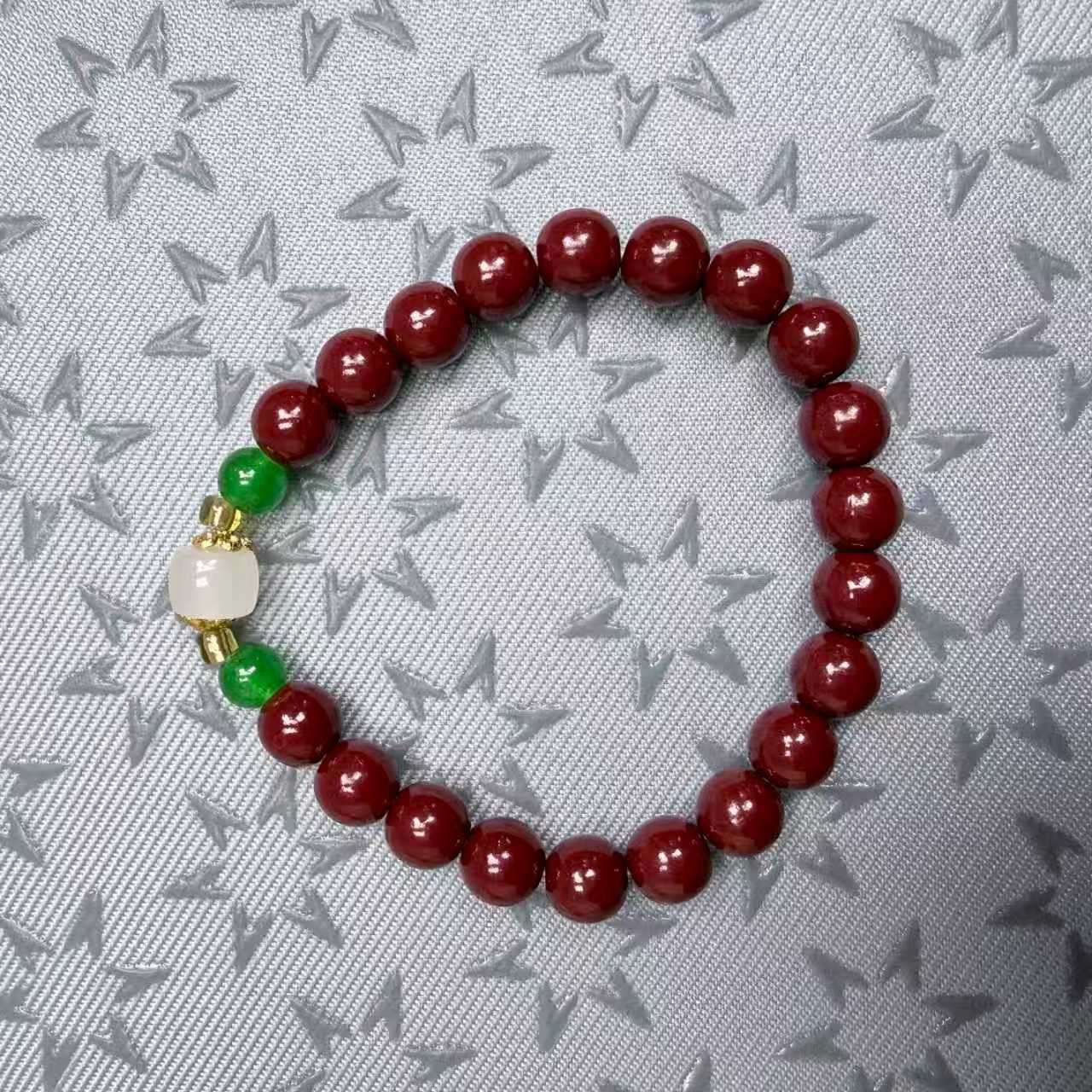 含辰砂工艺品【福涵精品】单圈女款ZS时尚手串CK059