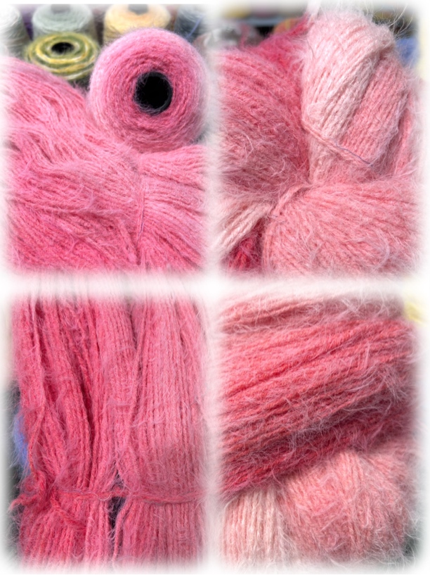 渐变羊毛线玫瑰花毯毛线手工编织钩织披肩适用