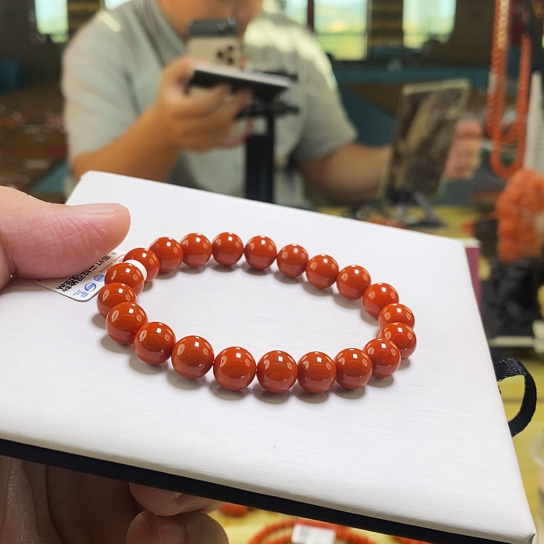 南红玛瑙未镶嵌手链