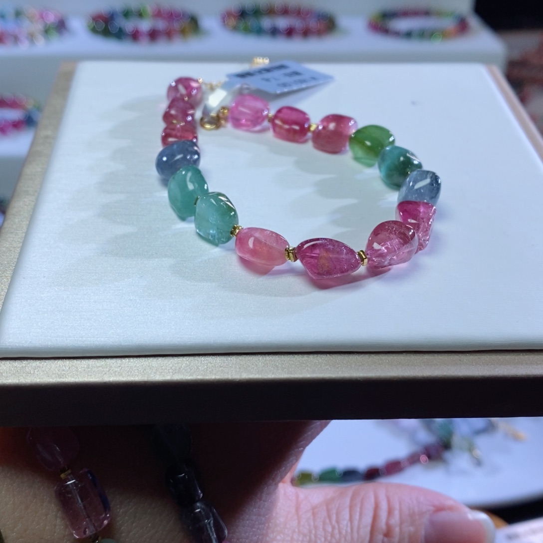 碧玺手链未镶嵌瑜****随行糖豆