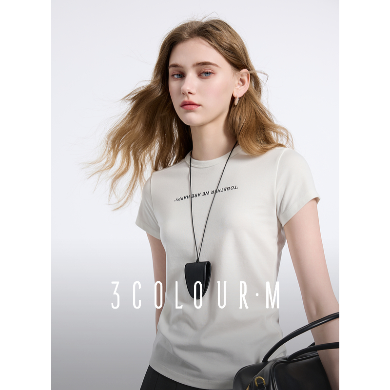 【大瑶专享】D401BM20NZ20三彩2025春季新款字母印花短袖T恤dbx