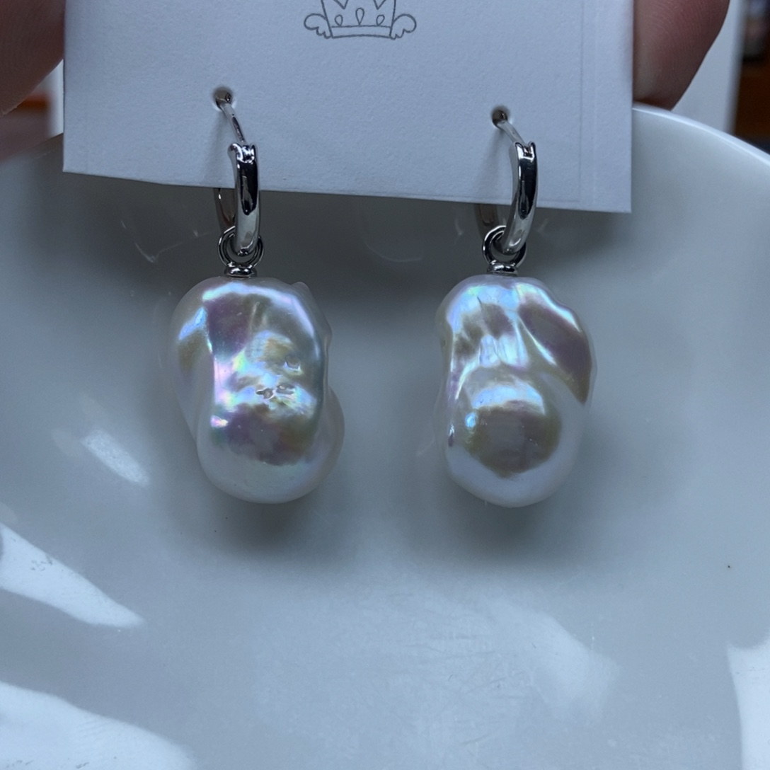 淡水珍珠耳环合金特价421