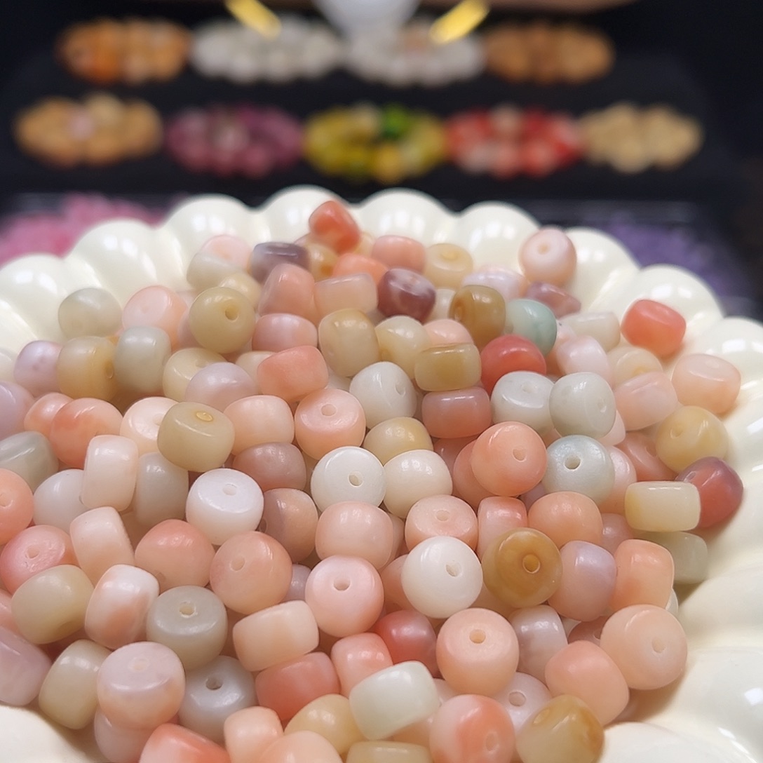 菩提根/象牙果手串卡10非料花皮药片110颗