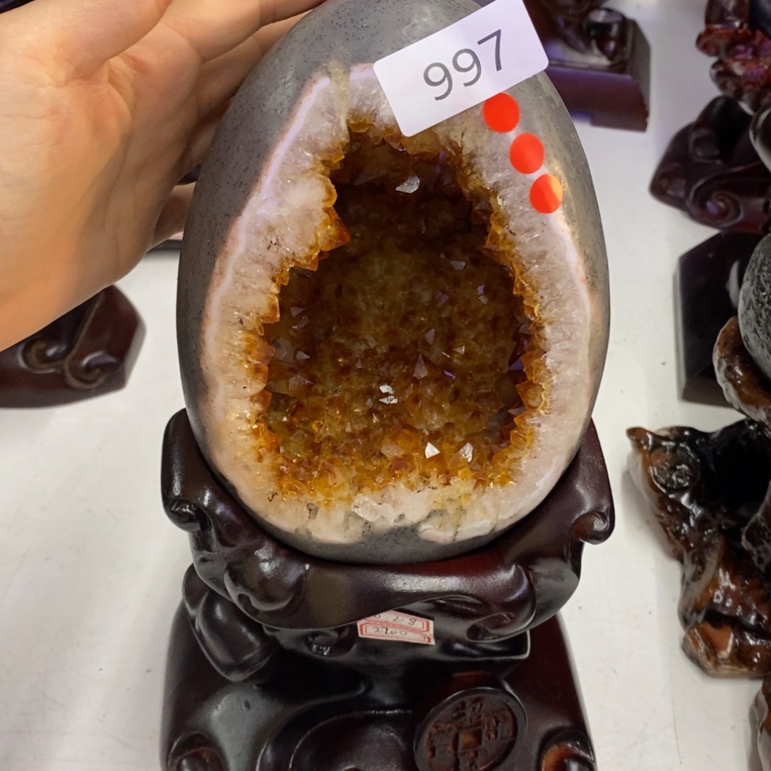水晶摆件婷未镶嵌