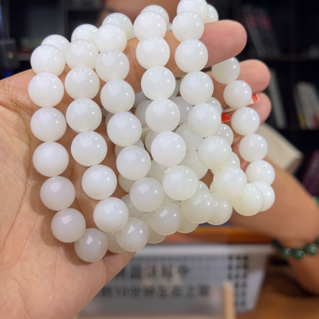 手串未镶嵌和田玉纯天然13年新疆且末天泰卡12多样性发其一