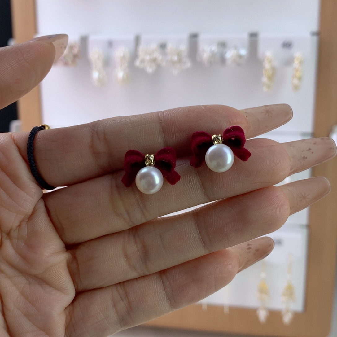 未镶嵌耳饰淡水珍珠