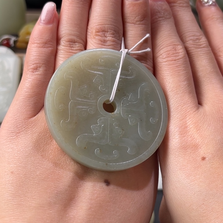 和田玉挂件未镶嵌线****5