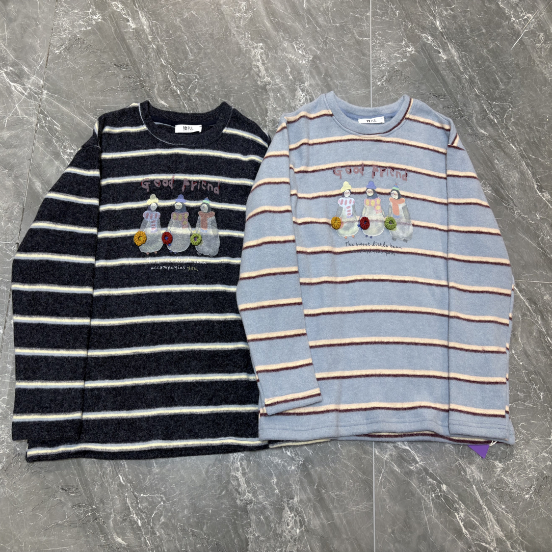 A7318韩系复古减龄长袖打底衫