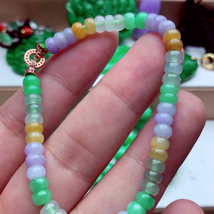 翡翠未镶嵌手链手串
