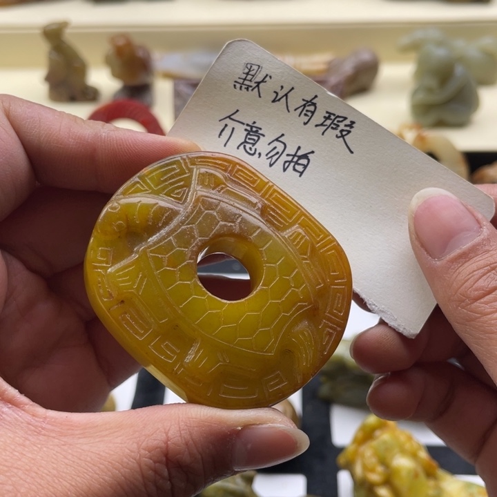 蛇纹石玉颈饰未镶嵌