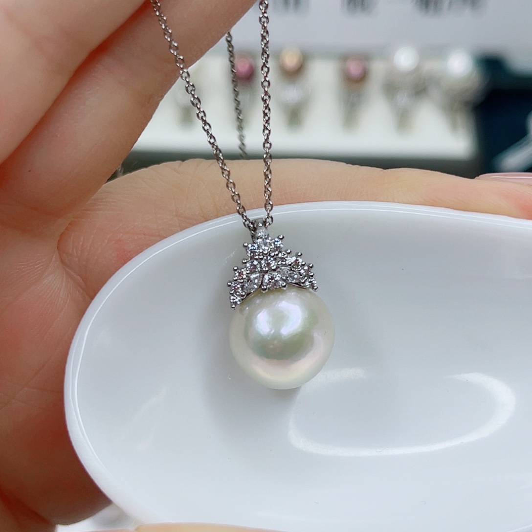 淡水珍珠合金吊坠(赠链)11