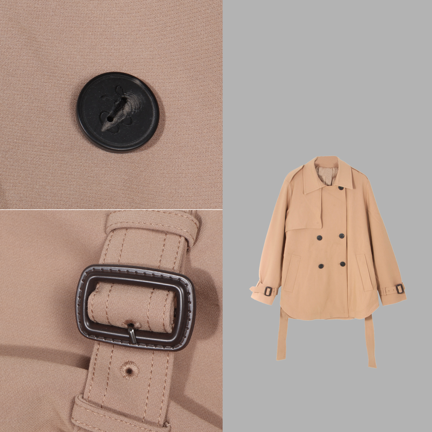 凯特丝蓓562#韩版高级质感休闲风衣女