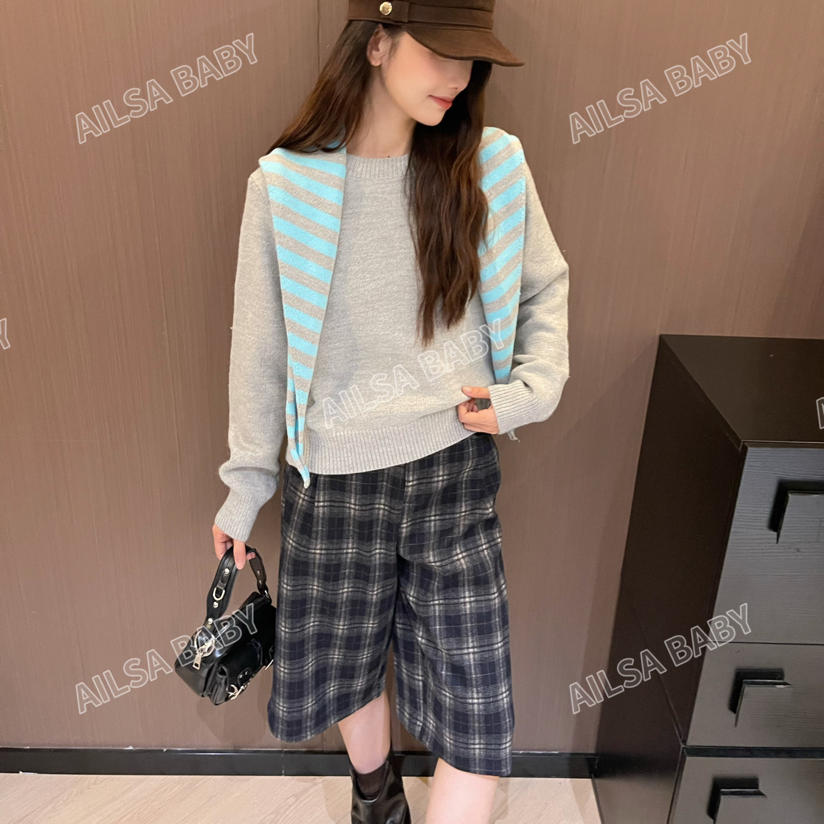 【AILSA BABY】欧货带披肩毛衣/92601A