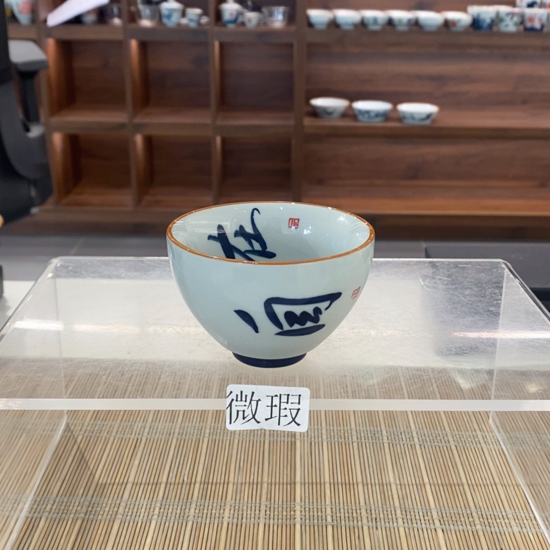 釉下彩老陶泥手工绘制
