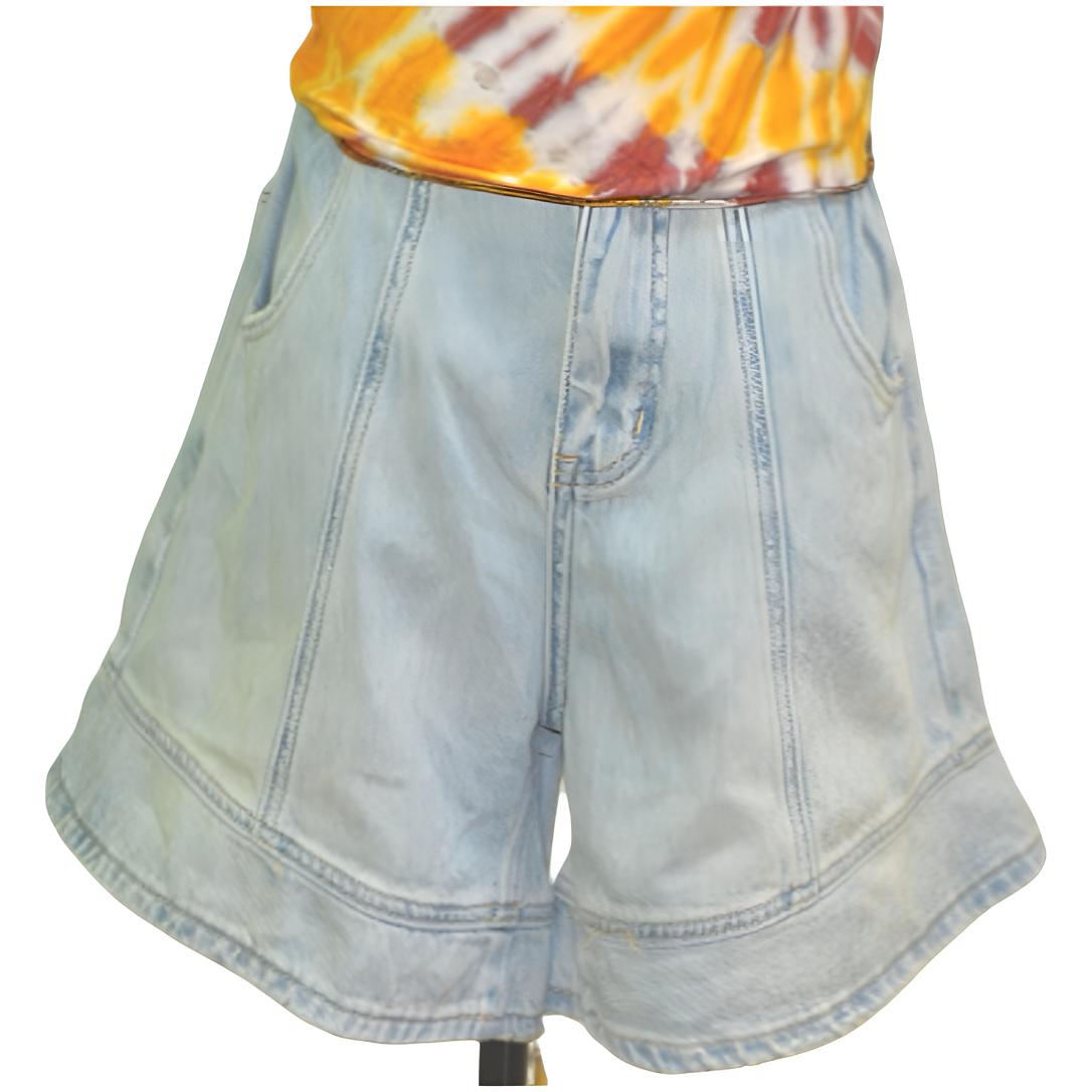 阔腿裤三分裤裤子夏季宽松短裤时尚休闲微弹力高腰