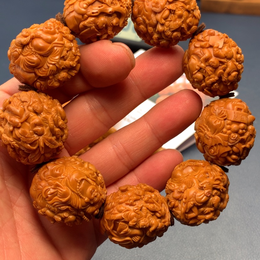 【闪购商品】橄榄核手串/手链薛*泽百子弥勒