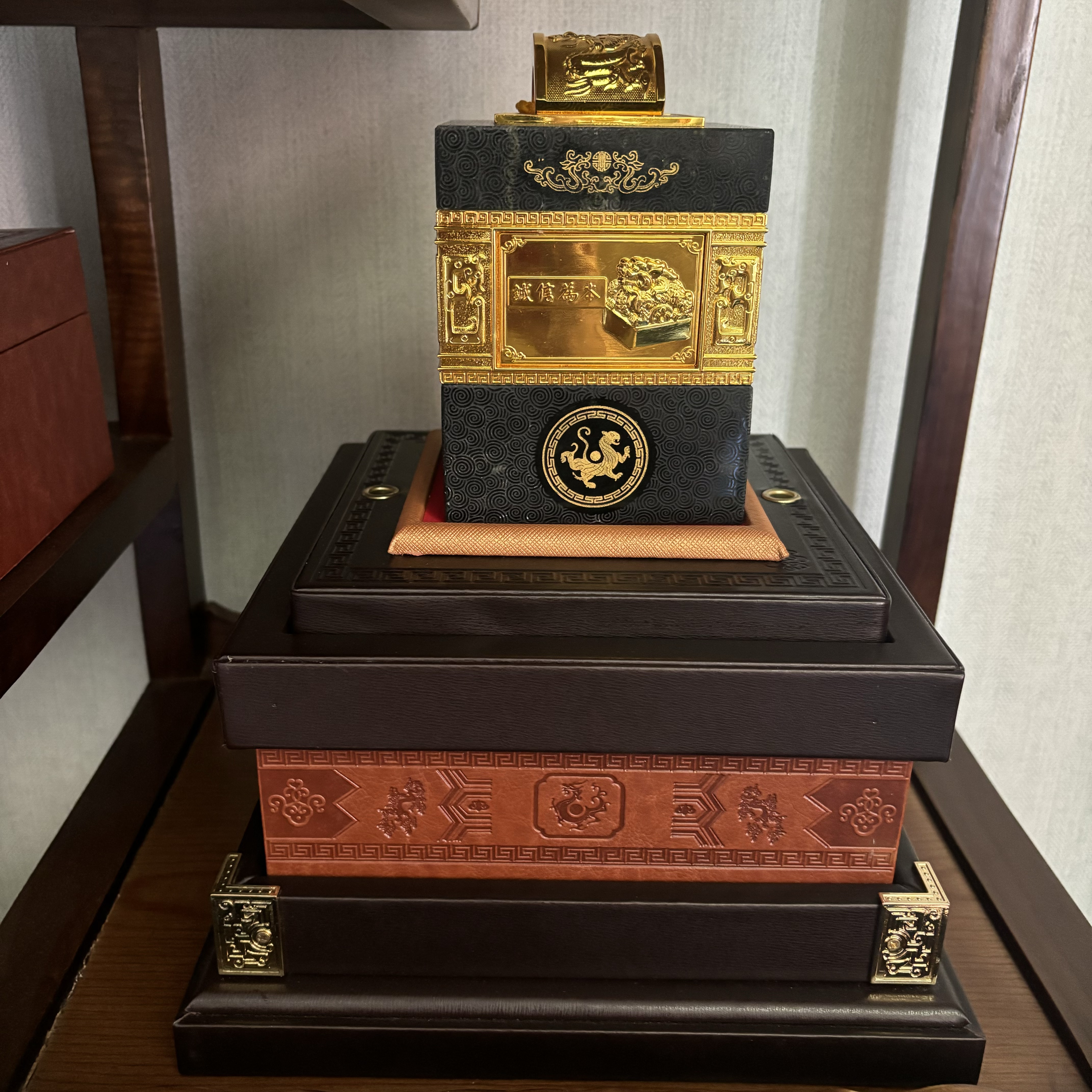摆件诚信印章精品礼盒