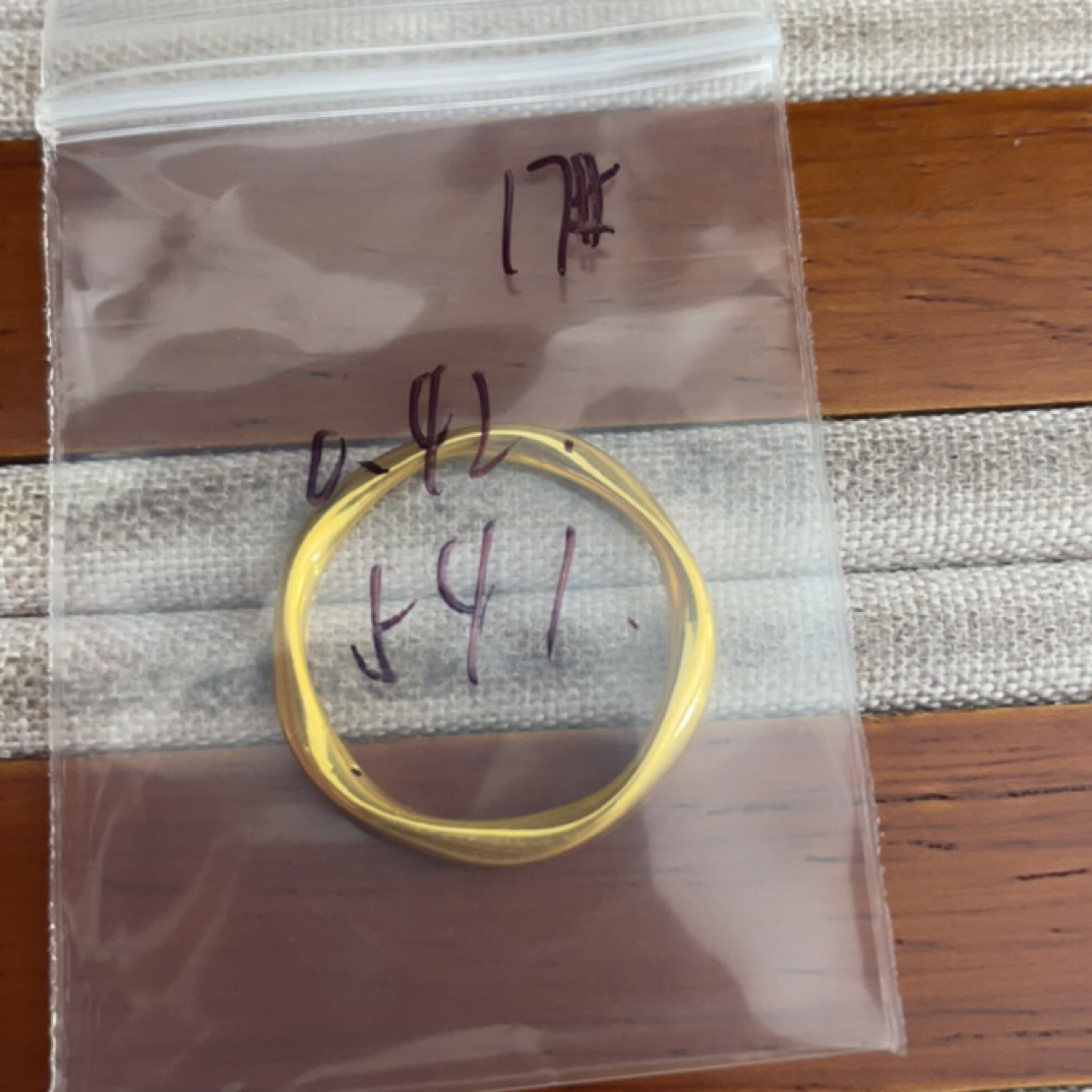 克重0.42 17号 莫比戒指 足金999