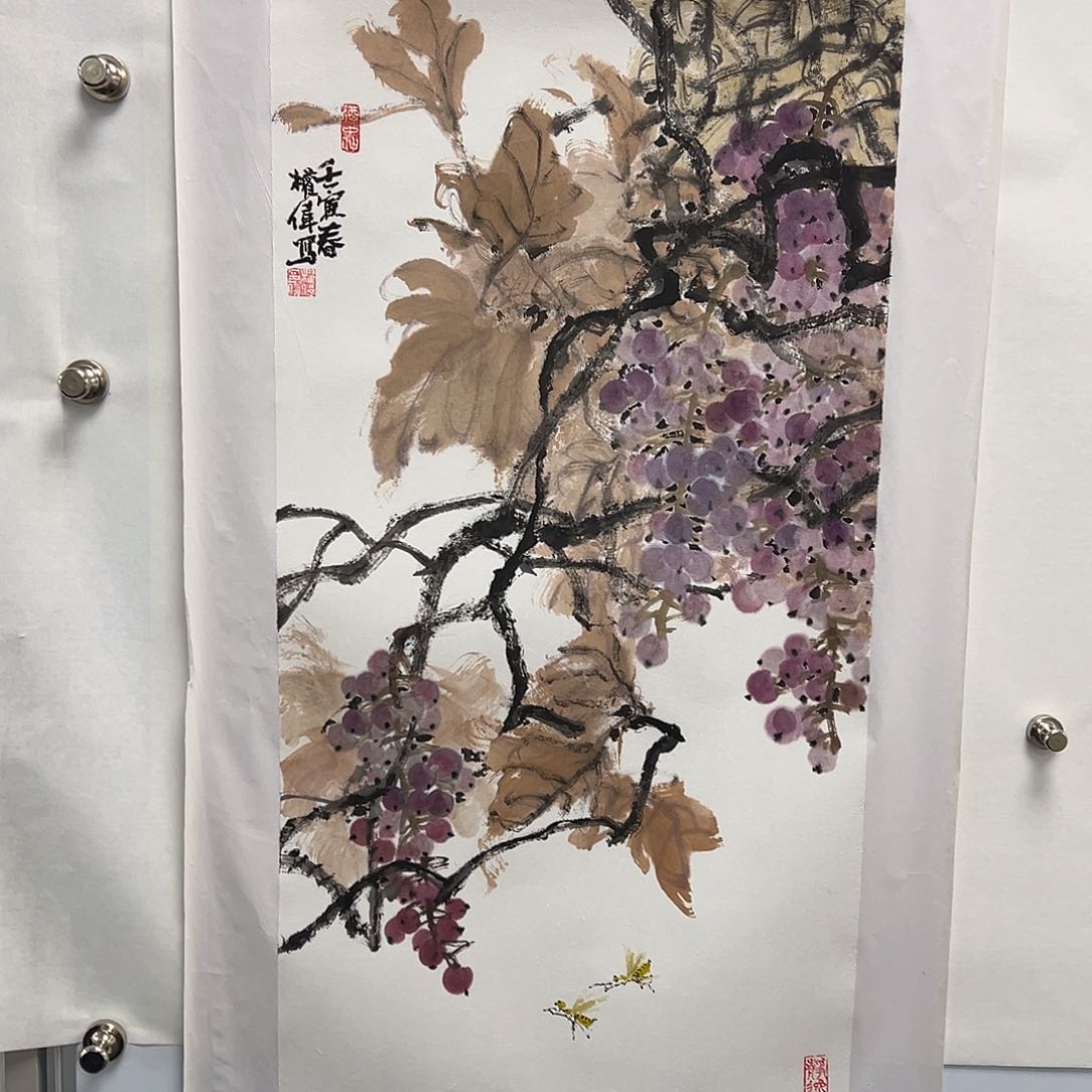 国画书法作品多次在