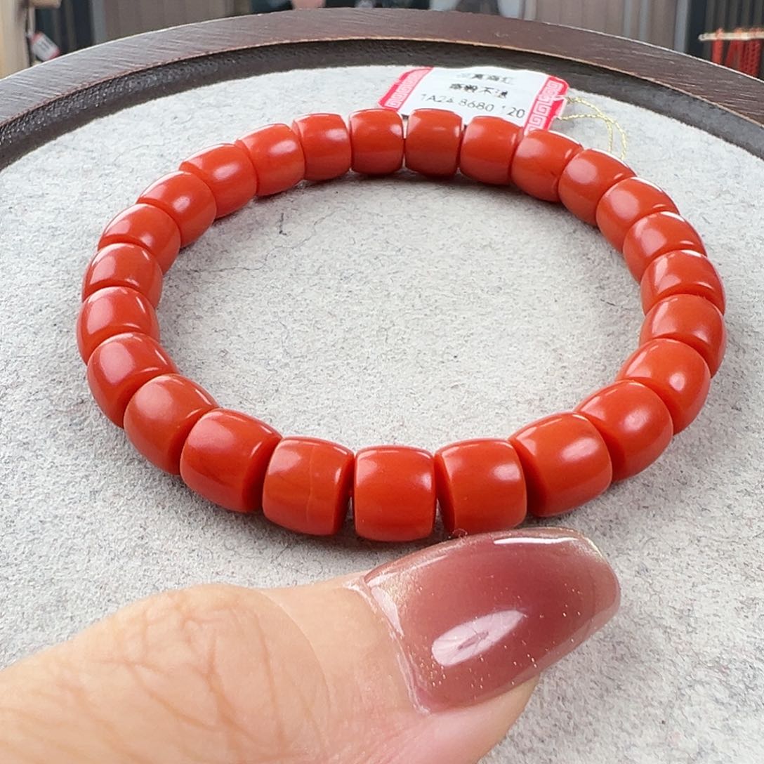南红玛瑙手串未镶嵌
