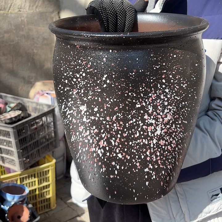 红陶泼墨口径25高度30