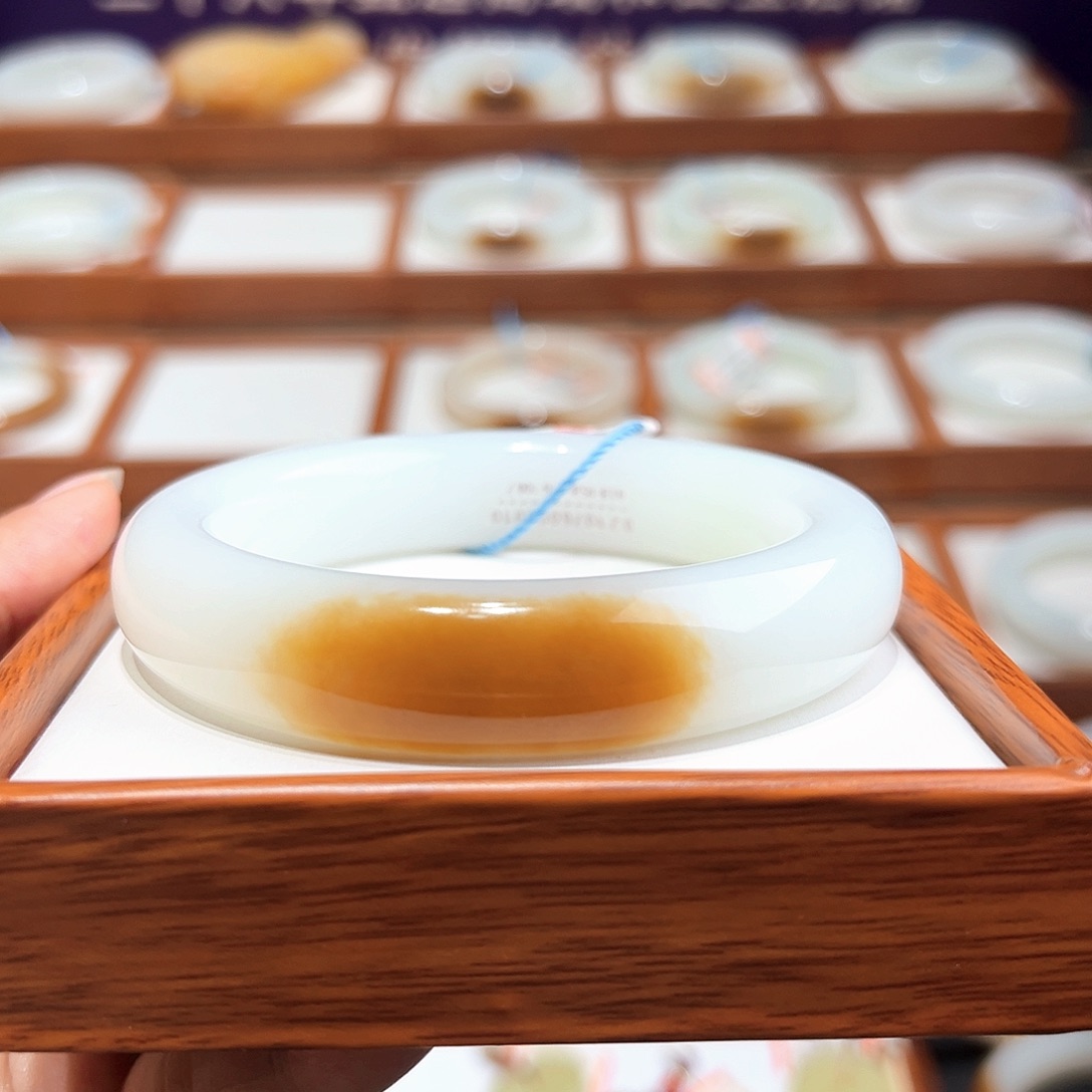 和田玉手镯60/61（尾款）未镶嵌用****9