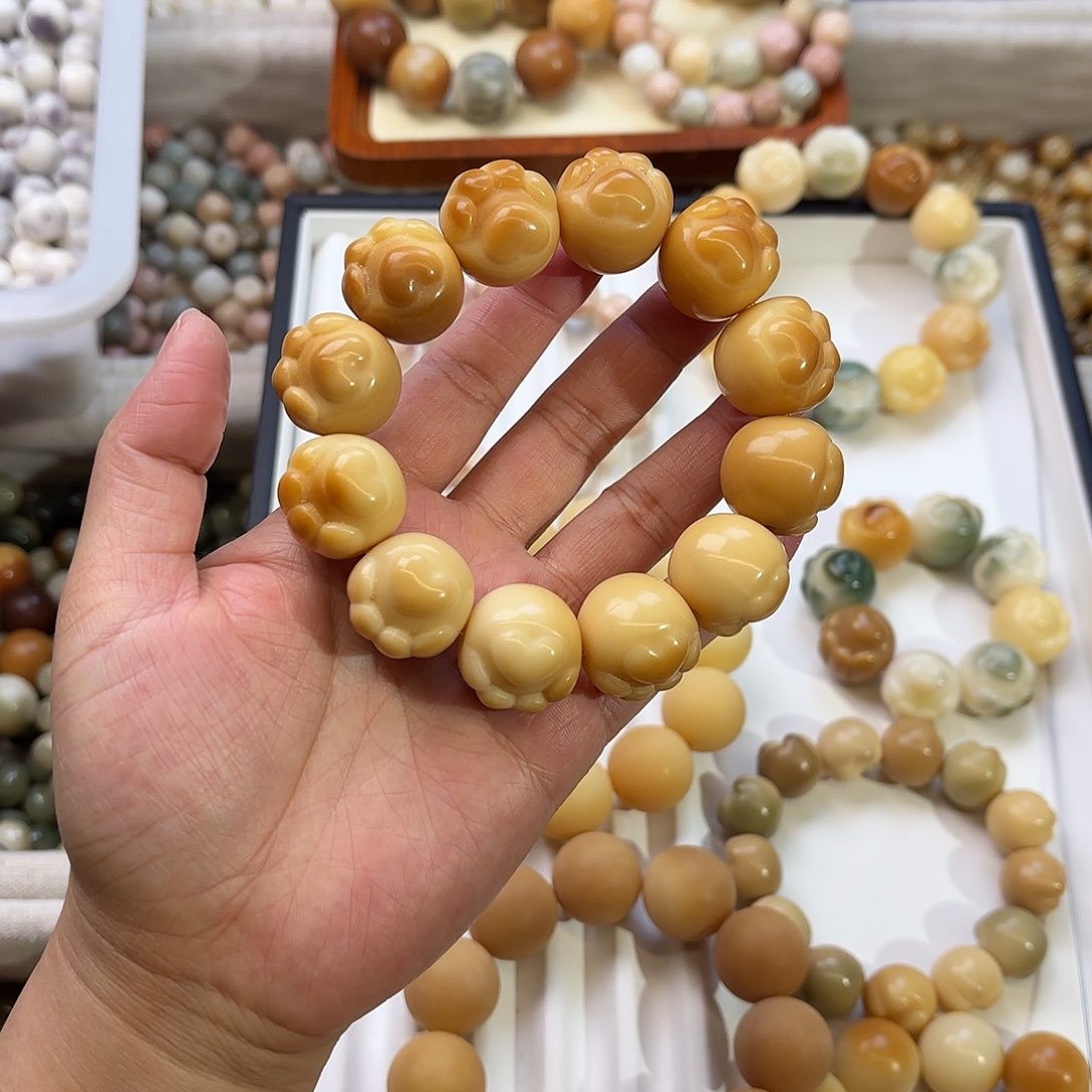 菩提根/象牙果手串艺卡21猫爪12颗