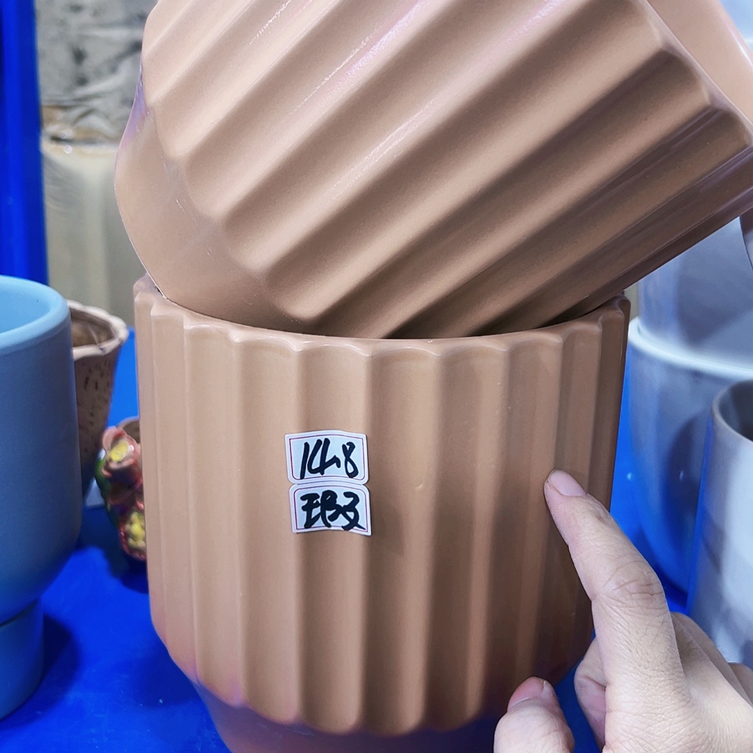 外贸尾单陶瓷花盆凑单10米包邮