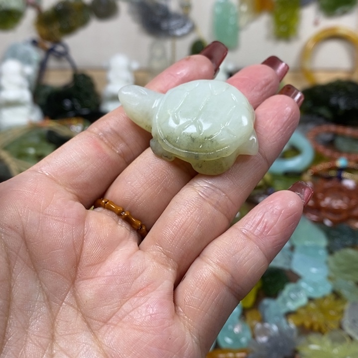 蛇纹石玉未镶嵌手把