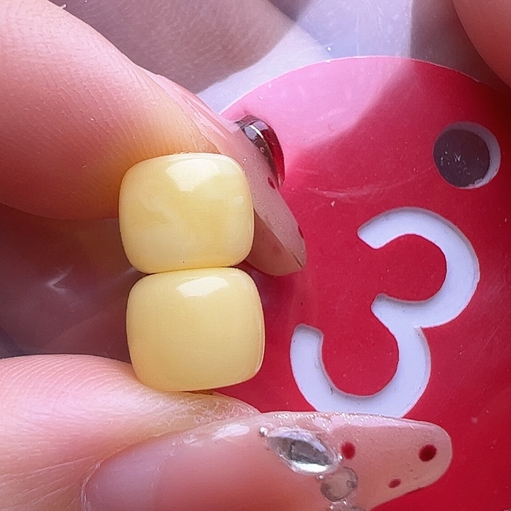 未镶嵌蜜蜡裸石8mm老型