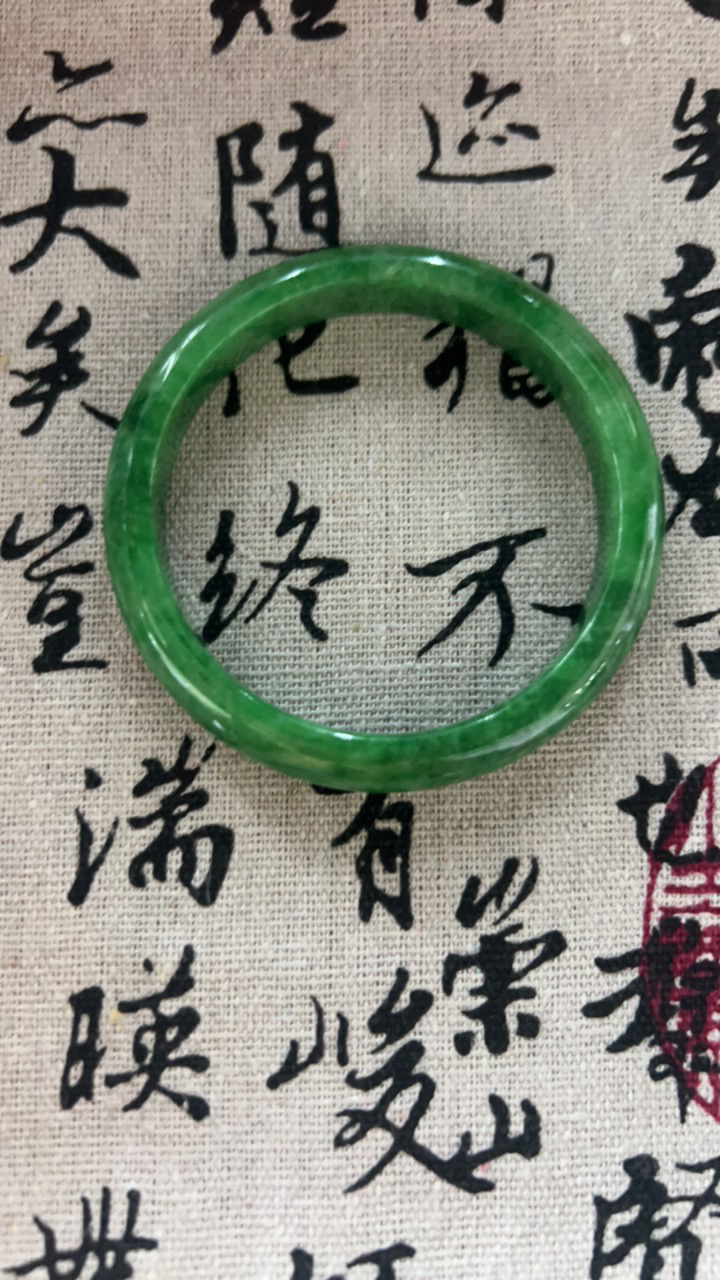 W2215-五七➕缅甸翡翠手镯