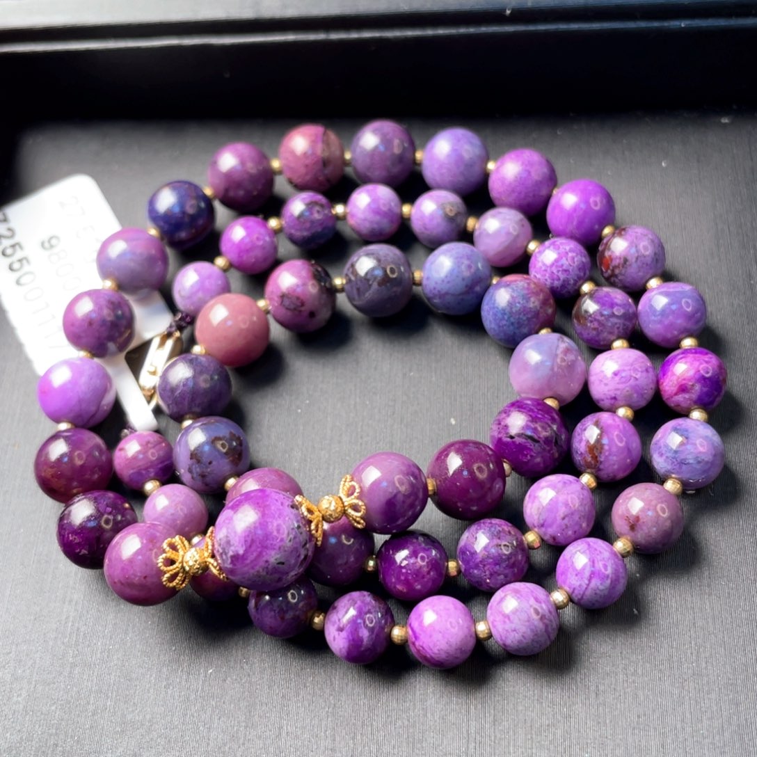 苏纪石（舒俱来）18K金镶嵌项链