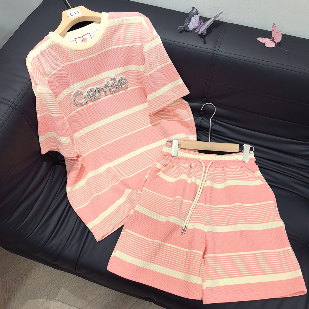 【咖啡套装】2025新款时尚休闲百搭印花短裤