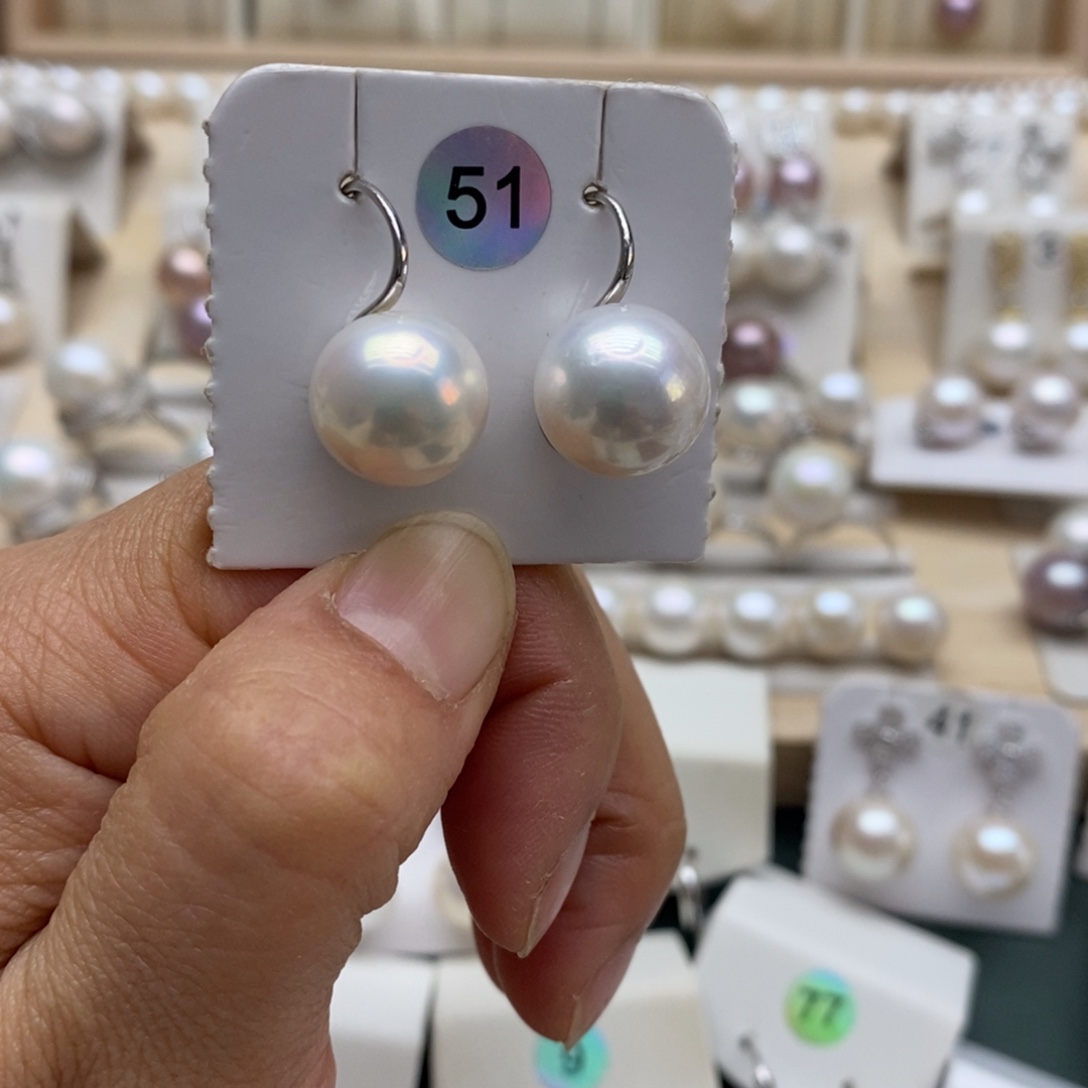 银S925镶嵌淡水珍珠颈饰