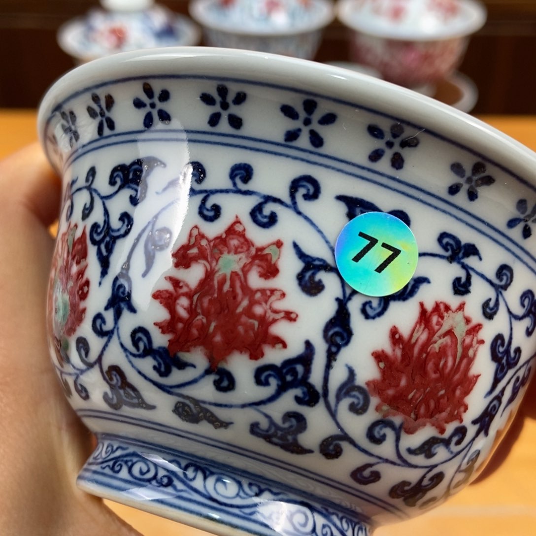 手绘现代茶具非古董