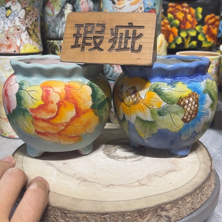 景德镇红陶精品手绘陶瓷