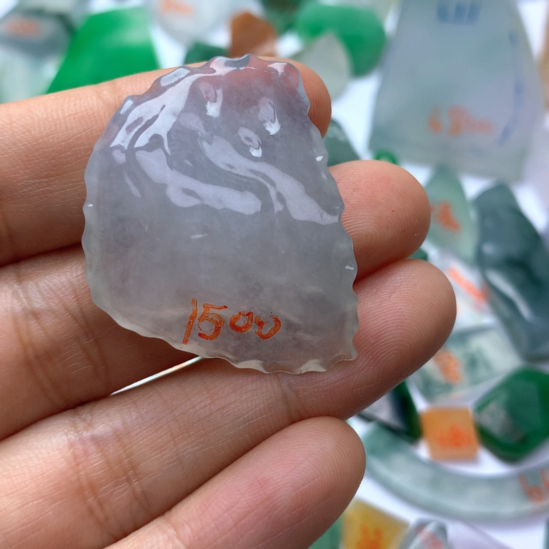定制翡翠未镶嵌夏**风天然翡翠