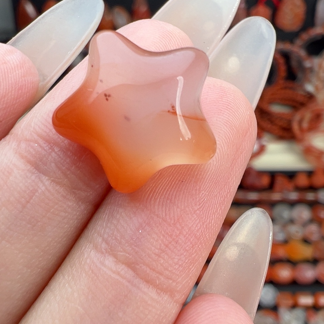 南红玛瑙未镶嵌颈饰胖星星