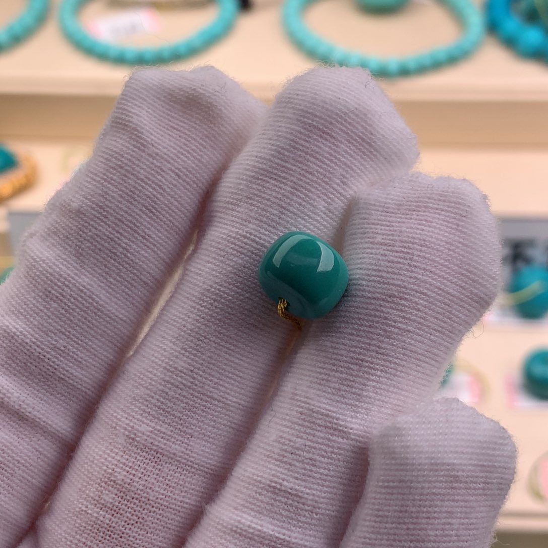 绿松石珠宝奇石未镶嵌9.5×7.4