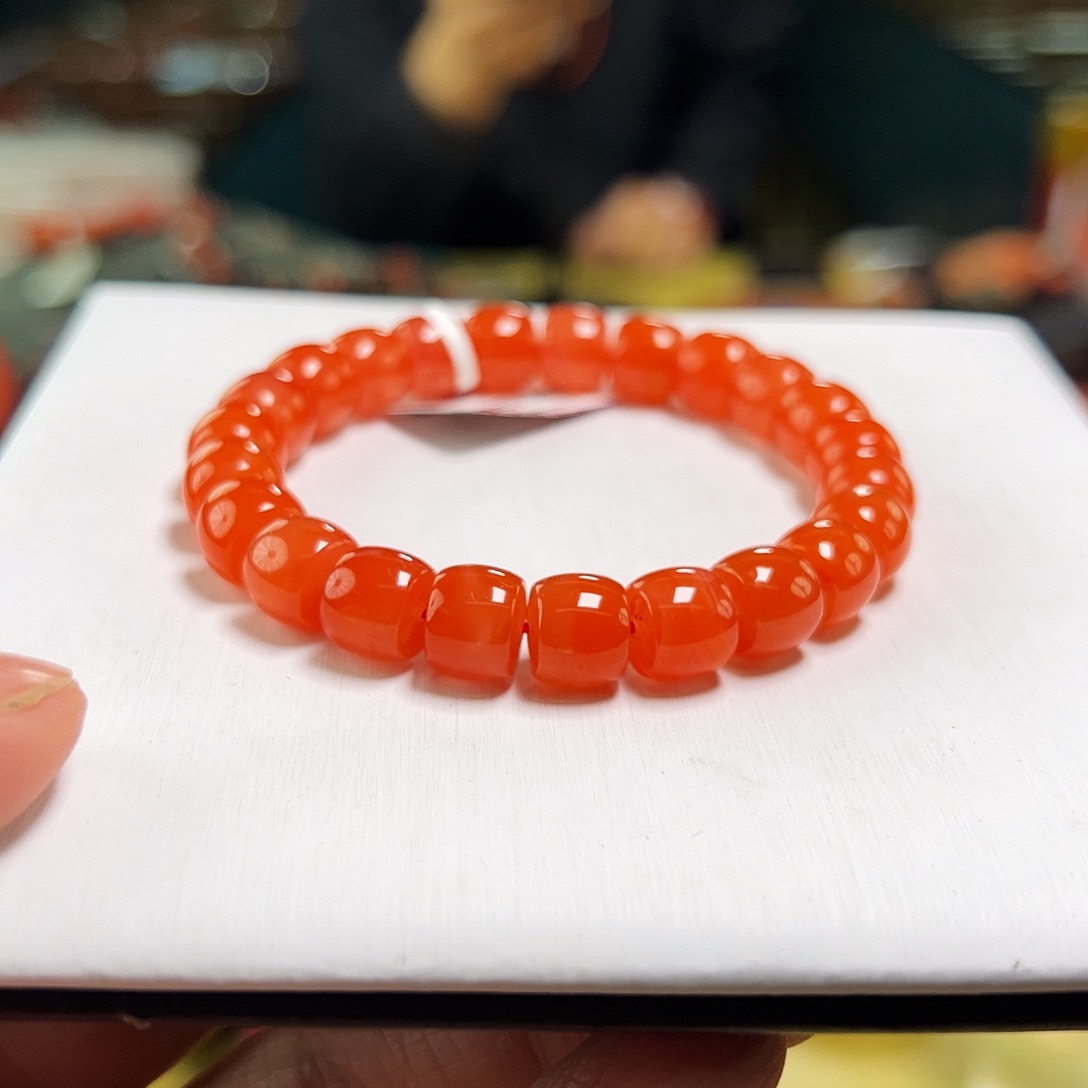 南红玛瑙未镶嵌多样性发一9+mmm直切滴水洞保山南红