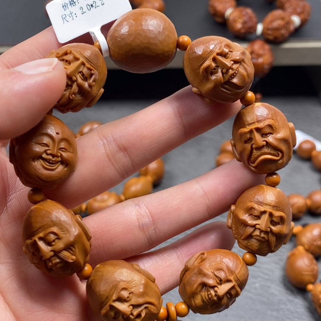橄榄核手串/手链Zp376双面十八罗汉