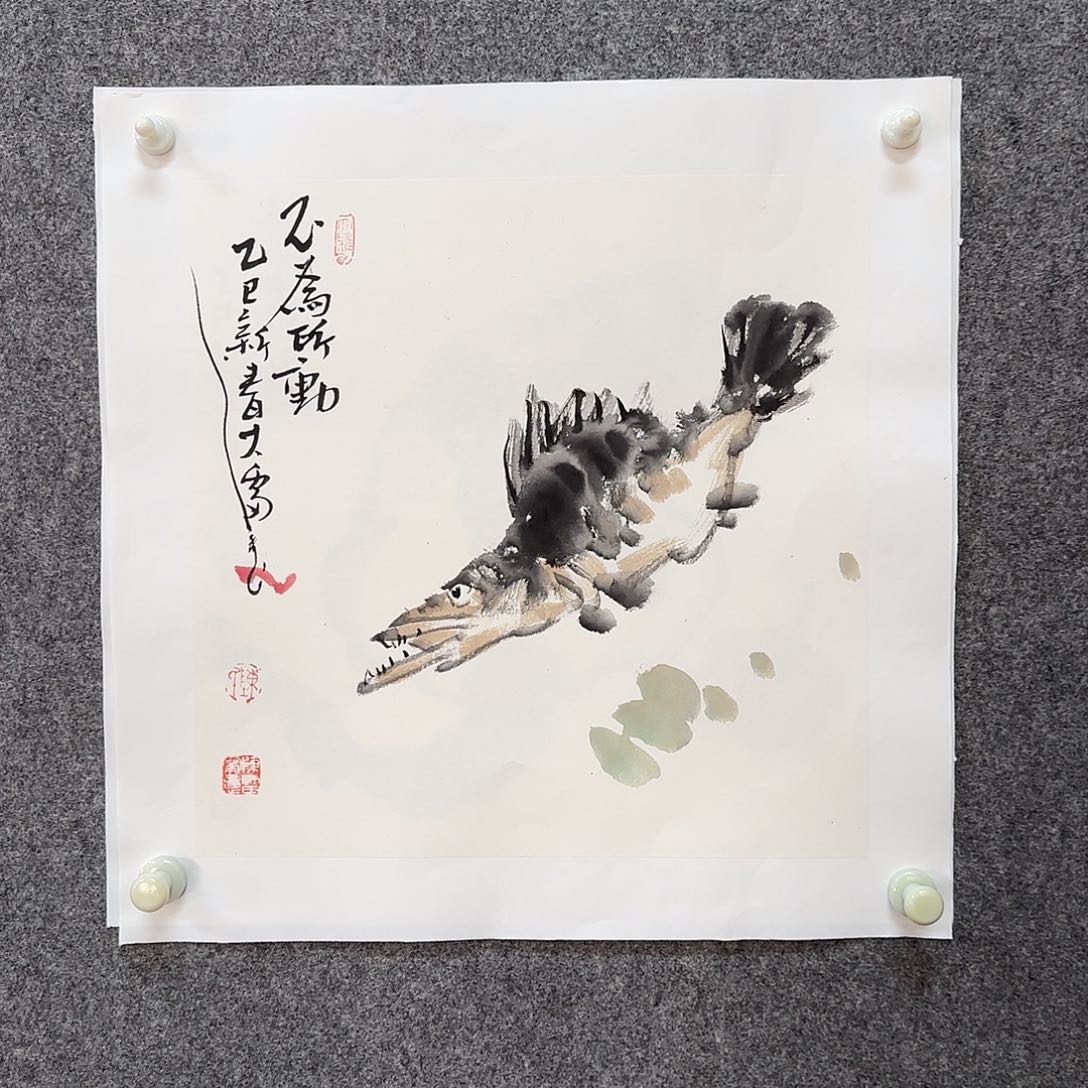 国画大雷老师手绘作品