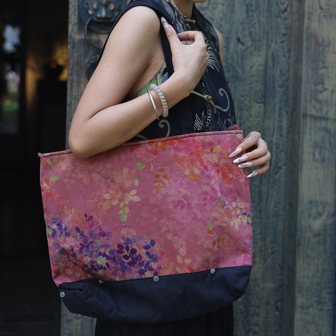 【纳兰专属】缎面粉黛佳人包40*30cm（WGDM112）