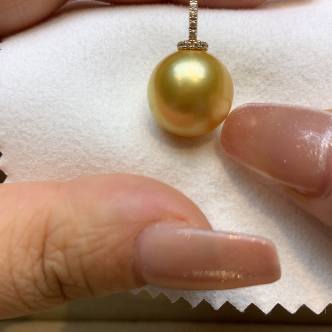 颈饰14K金镶嵌海水珍珠