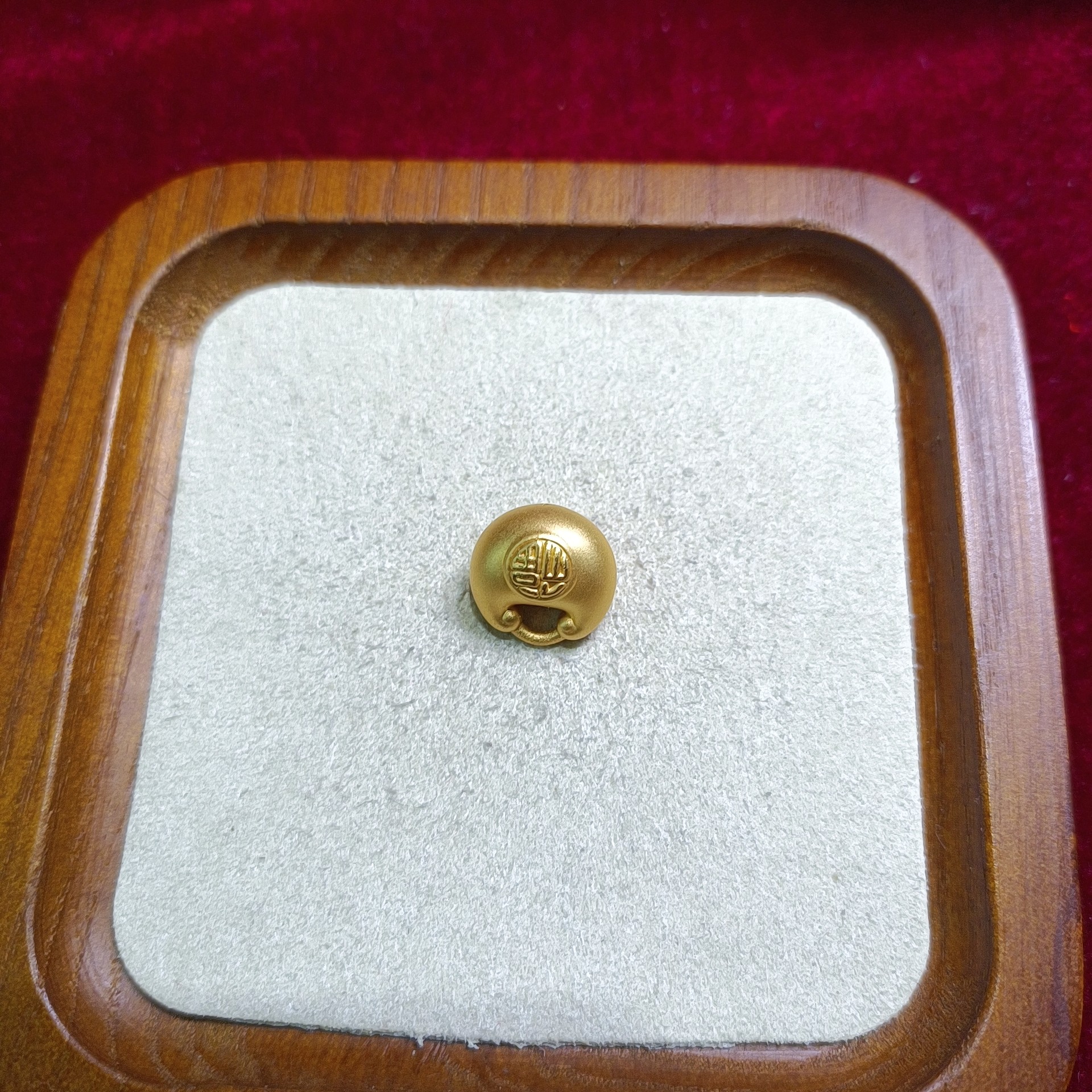 足金999硬金胖福1.913克吊坠